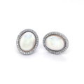 925 Silver Accessories Shell Pearl Earring